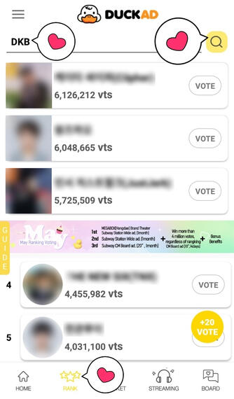 Go to ranking & search DKB