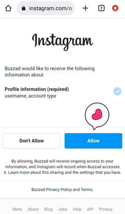 Example: Instagram mission