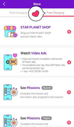 Watch ads & do missions