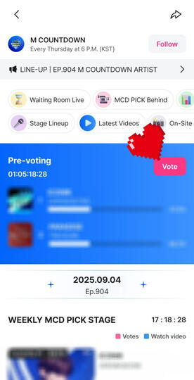 Enter voting