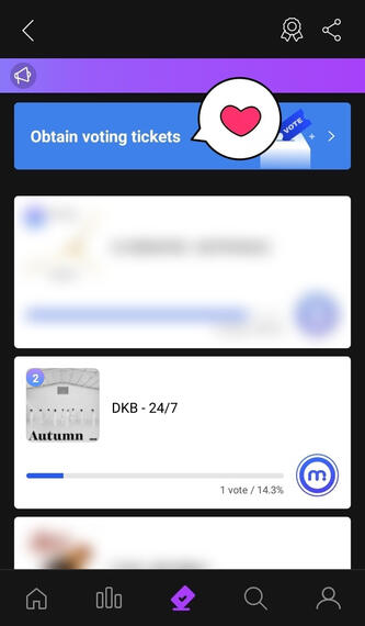Click "Obtain voting tickets"