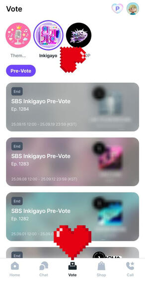 Go to Inkigayo voting